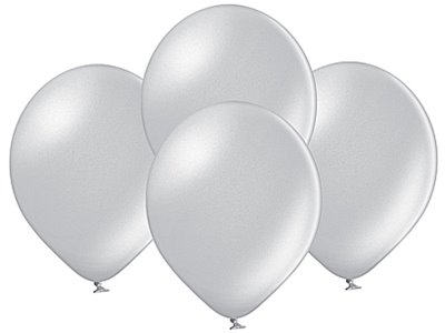Balony metalizowane 10' kolor : srebrne 51-12 100 sztuk