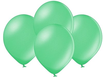 Balony metalizowane 10' kolor : zielone  51-09 100 sztuk