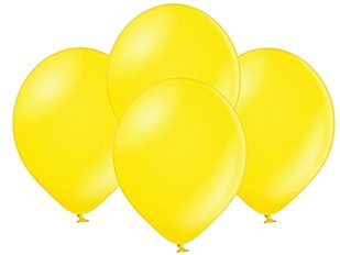 Balony metalizowane 10' kolor : żółte - cytryna 51-04 100 sztuk
